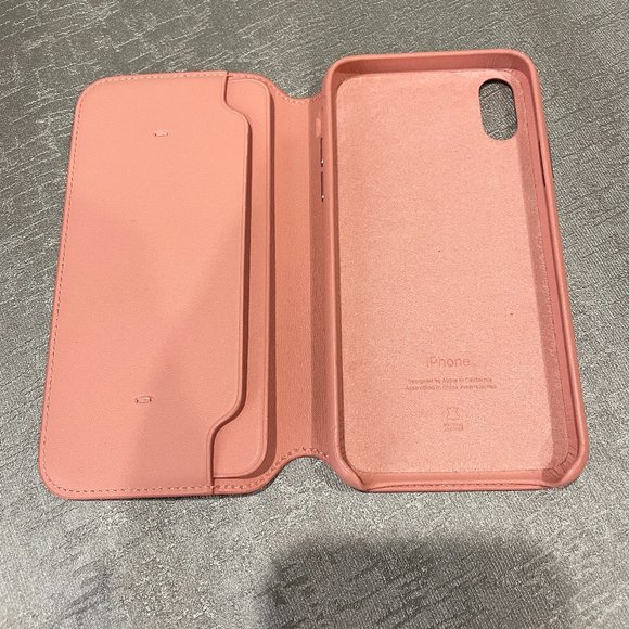 NEW Apple iPhone XS Leather Folio, Never Used